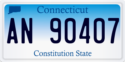 CT license plate AN90407