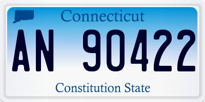 CT license plate AN90422