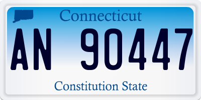 CT license plate AN90447