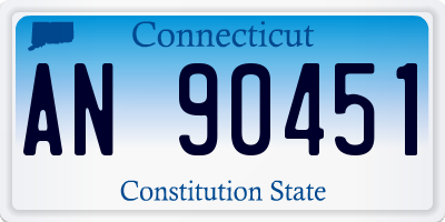 CT license plate AN90451