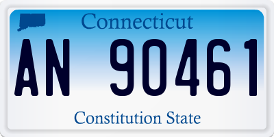 CT license plate AN90461
