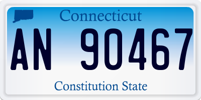 CT license plate AN90467