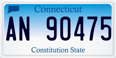 CT license plate AN90475