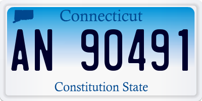 CT license plate AN90491