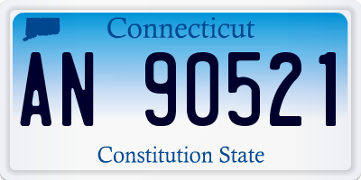 CT license plate AN90521