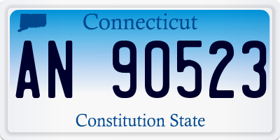 CT license plate AN90523
