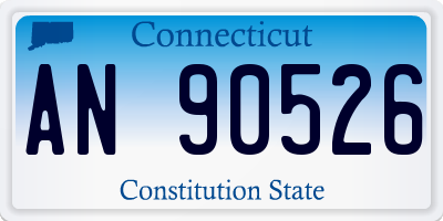 CT license plate AN90526