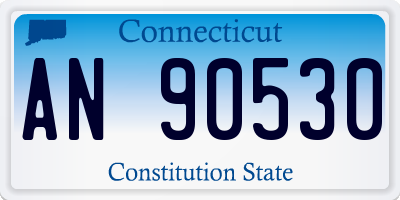 CT license plate AN90530