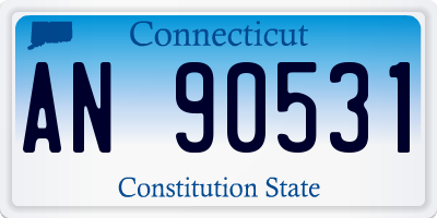 CT license plate AN90531