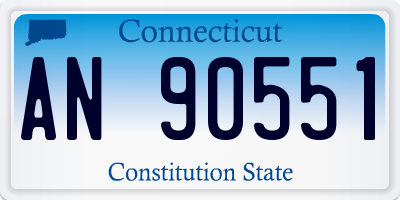CT license plate AN90551