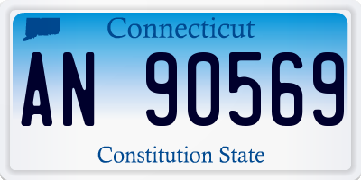 CT license plate AN90569