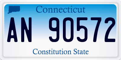 CT license plate AN90572