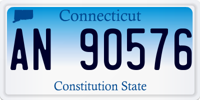 CT license plate AN90576