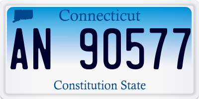 CT license plate AN90577