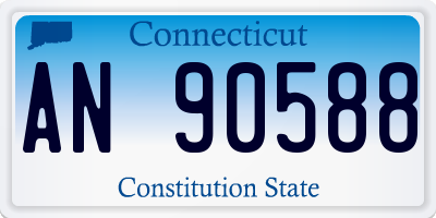 CT license plate AN90588