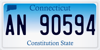 CT license plate AN90594