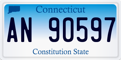CT license plate AN90597