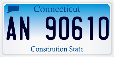 CT license plate AN90610