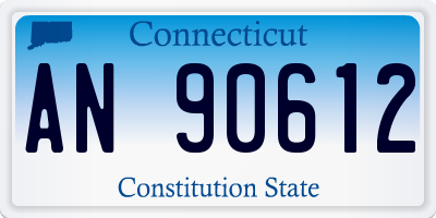 CT license plate AN90612