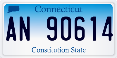 CT license plate AN90614