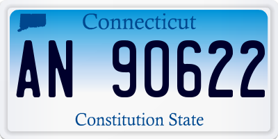 CT license plate AN90622