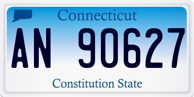 CT license plate AN90627