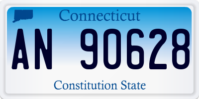 CT license plate AN90628