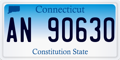 CT license plate AN90630
