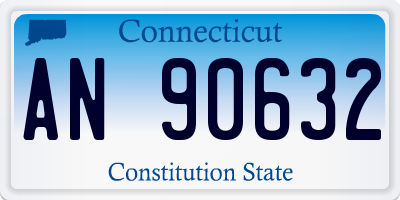 CT license plate AN90632