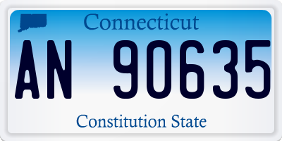 CT license plate AN90635