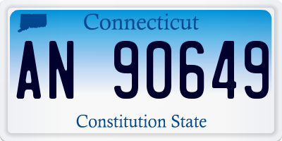 CT license plate AN90649