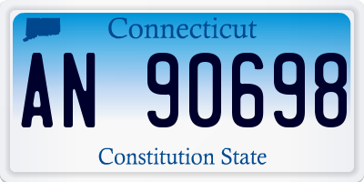 CT license plate AN90698