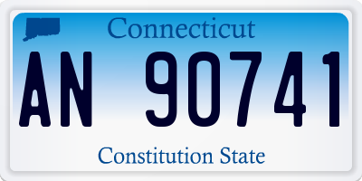 CT license plate AN90741