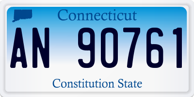 CT license plate AN90761