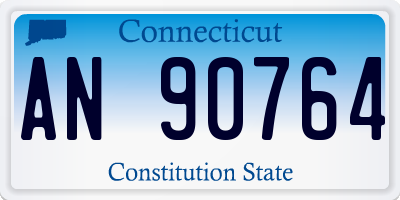 CT license plate AN90764