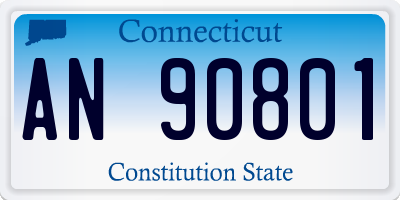 CT license plate AN90801