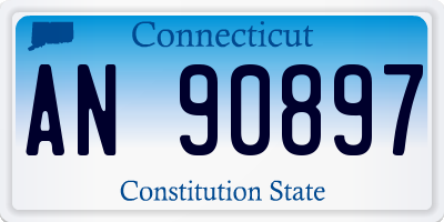 CT license plate AN90897