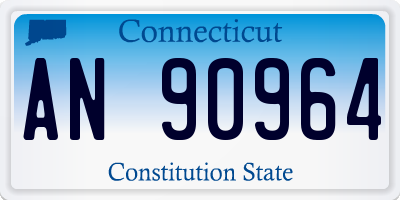 CT license plate AN90964