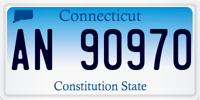 CT license plate AN90970