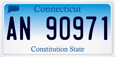 CT license plate AN90971