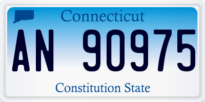 CT license plate AN90975