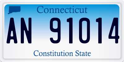 CT license plate AN91014