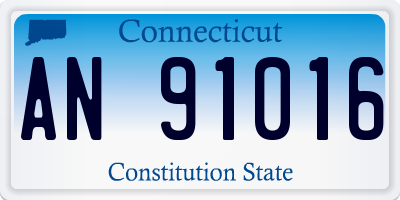 CT license plate AN91016