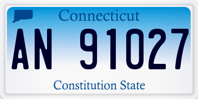 CT license plate AN91027