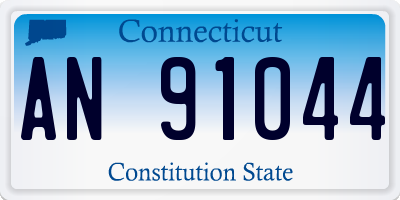 CT license plate AN91044