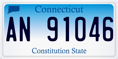 CT license plate AN91046