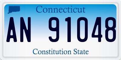 CT license plate AN91048
