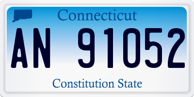 CT license plate AN91052