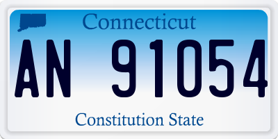 CT license plate AN91054