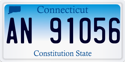 CT license plate AN91056